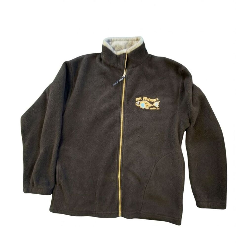Vintage Eric Ericsson's Restaurant Fleece Jacket Ventura CA Souvenir